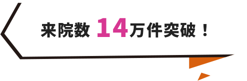 ながしま形成外科の累計来院数