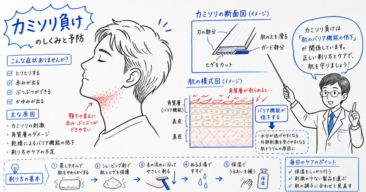 カミソリ負けの肌トラブル原因は？防ぐ正しい剃り方を医師が解説