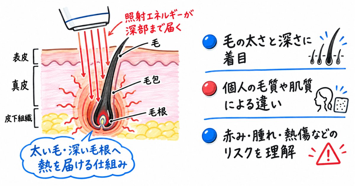 サロンで効果を感じにくかった太い毛に、なぜ熱破壊式が注目されるのか