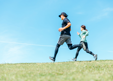 ランニングしている様子
