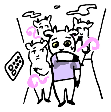 汗がにおっているイメージのイラスト