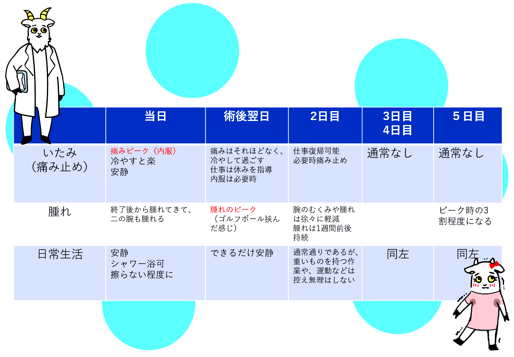 ミラドライ経過表